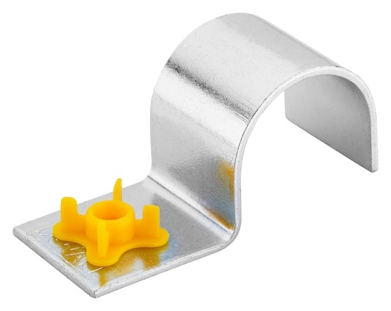 100mm x 20mm Metal Conduit Clip With Flower